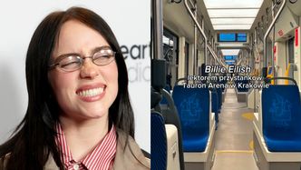 Kraków gotowy na koncerty Billie Eilish. Jej głos słychać nawet w TRAMWAJU (WIDEO)