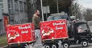 Nietypowy świąteczny pojazd w Szczecinie. Stał się hitem TikToka
