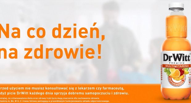 DrWitt Premium reklamuje się hasłem "Na co dzień, na odporność"