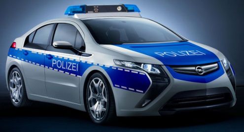 Opel Ampera Polizei | Elektryczny radiowóz