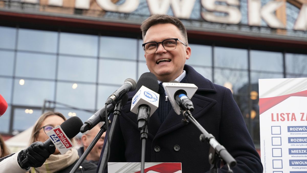 Szymon Hołownia podczas kampanii wyborczej