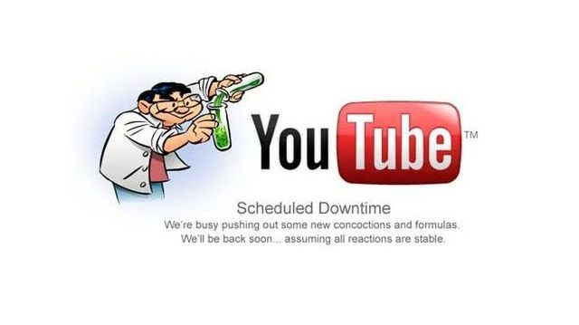 Poważna awaria YouTube 1