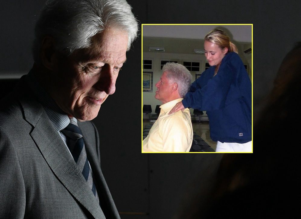 Clinton i masażystka - Chauntae Davis. Niewygodne zdjęcie