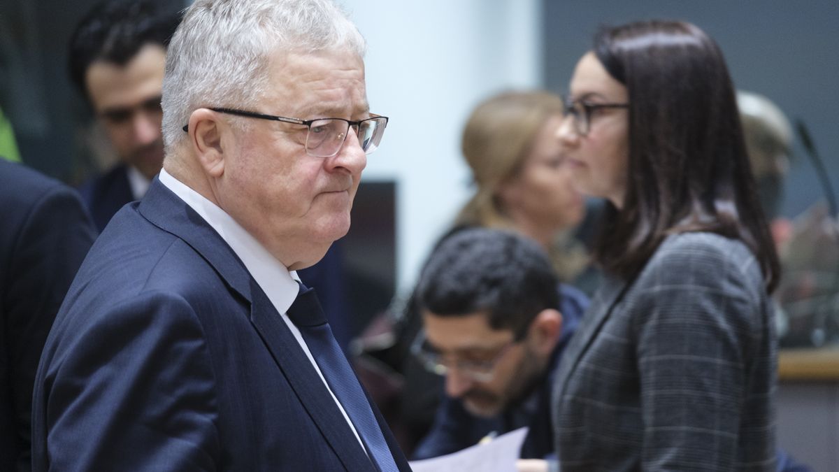 BRUSSELS, BELGIUM - MARCH 26: Polish Minister of Agriculture and Rural Development Czeslaw Adam Siekierski attends an EU Agriculture and Fisheries Council in the Europa, the EU Council headquarter on March 22, 2024 in Brussels, Belgium. The Council will discuss the current situation on the EU's agricultural markets, in particular following Russia's war of aggression against Ukraine. The exchange of views will be based on information from the European Commission and member states. (Thierry Monasse/Getty Images)
