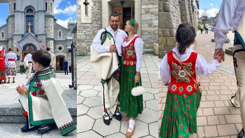 Zosia Ślotała ubrała rodzinę w stroje góralskie