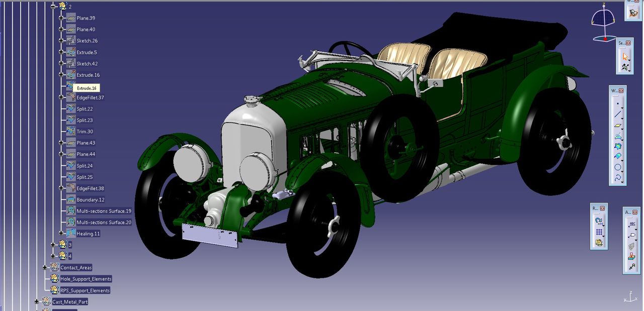 Bentley odtworzył należącego do firmy Blowera z pomocą metody skanowania 3D (fot. Bentley)