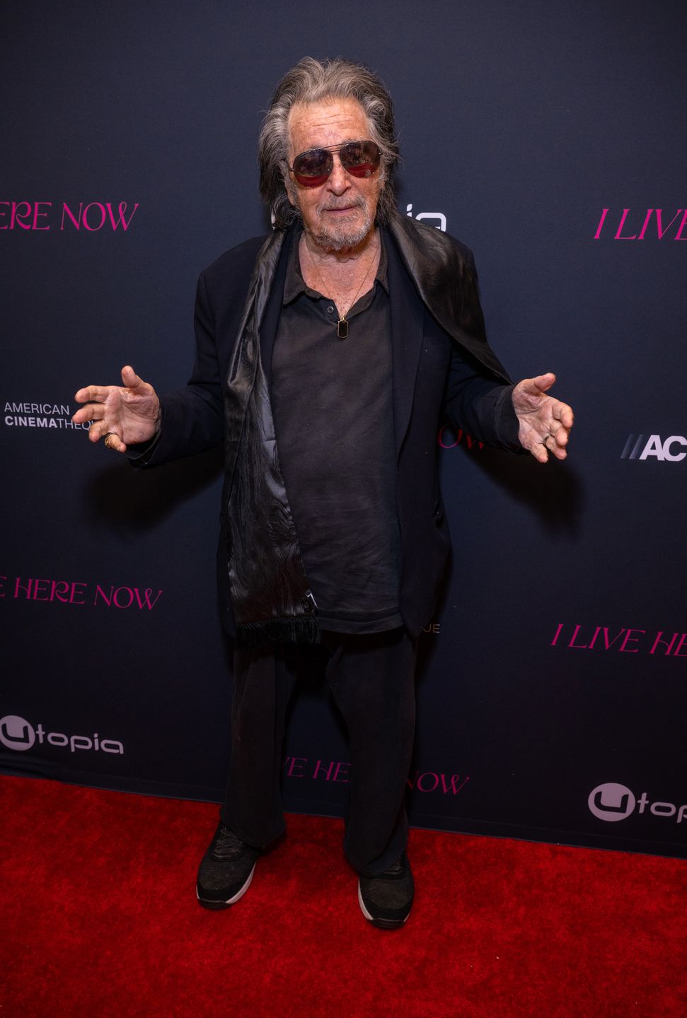 Al Pacino z dziećmi na premierze filmu 