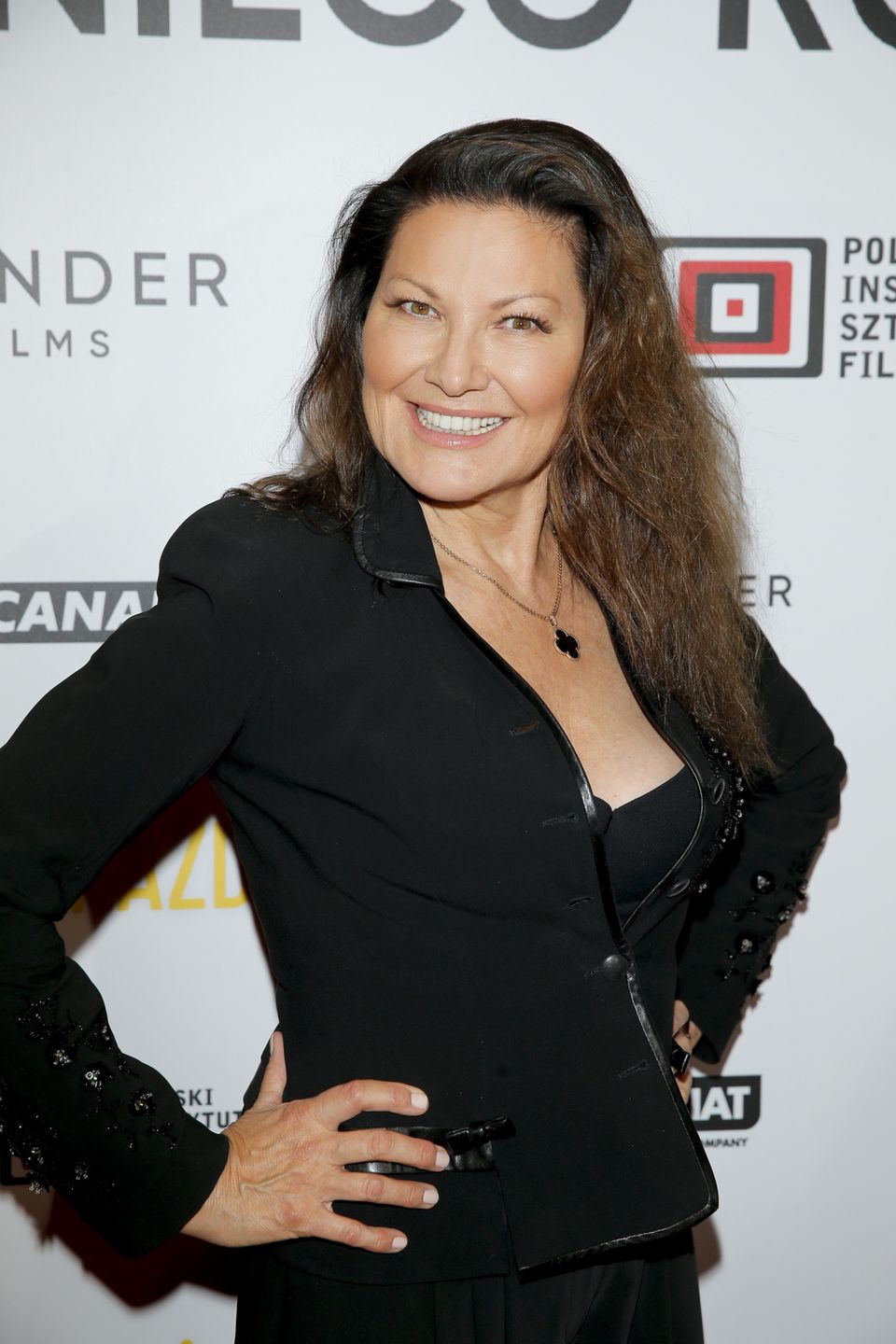 Liliana Komorowska na premierze filmu "Każdy wie lepiej"
