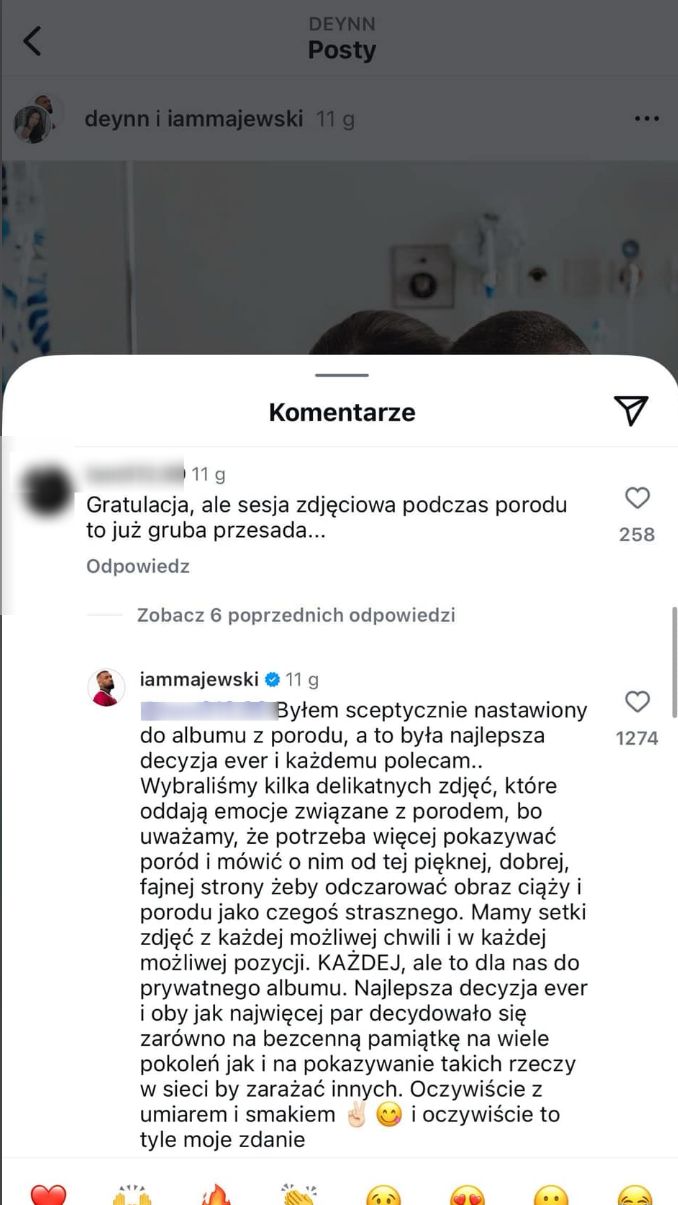 Majewski zareagował na komentarz internauty 