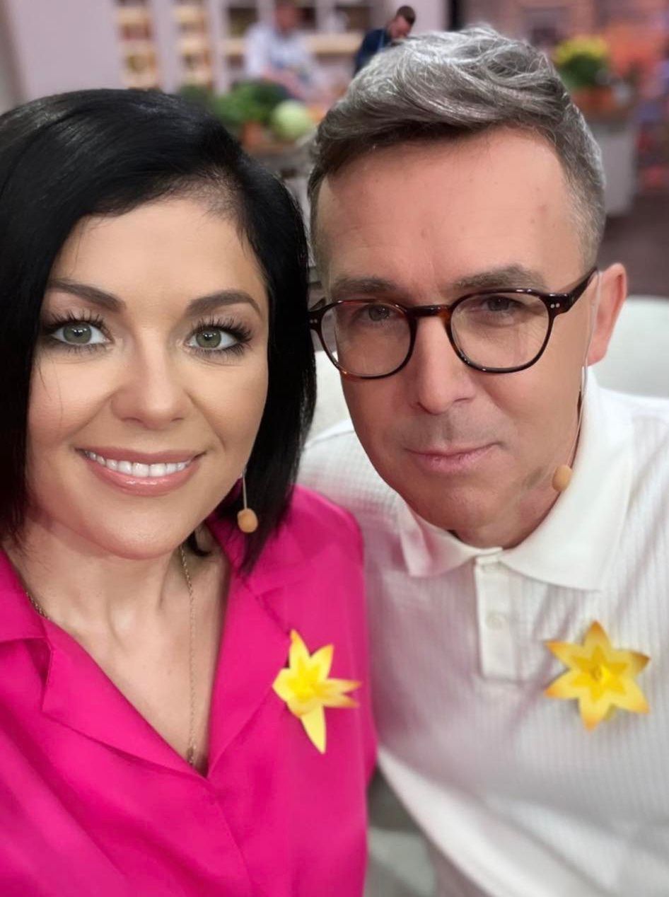 Maciej Kurzajewski i Katarzyna Cichopek z dziećmi