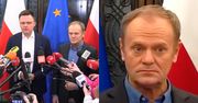 Szymon Hołownia zaskoczył doborem słów na konferencji. Reakcja Donalda Tuska hitem sieci. Tak zareagował na "INBĘ" (WIDEO)