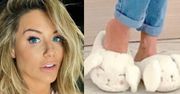Odświętna Małgorzata Rozenek chwali się pantoflami w króliczki i wspomina: "Normalnie w Wielką Sobotę szliśmy ze święconką"