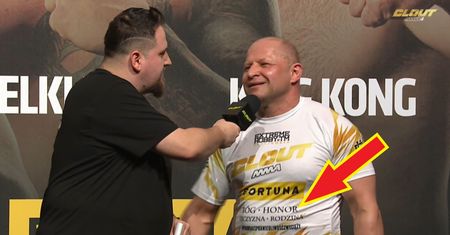O tym będzie głośno. Spójrz, jaką koszulkę Murański założył na ważenie