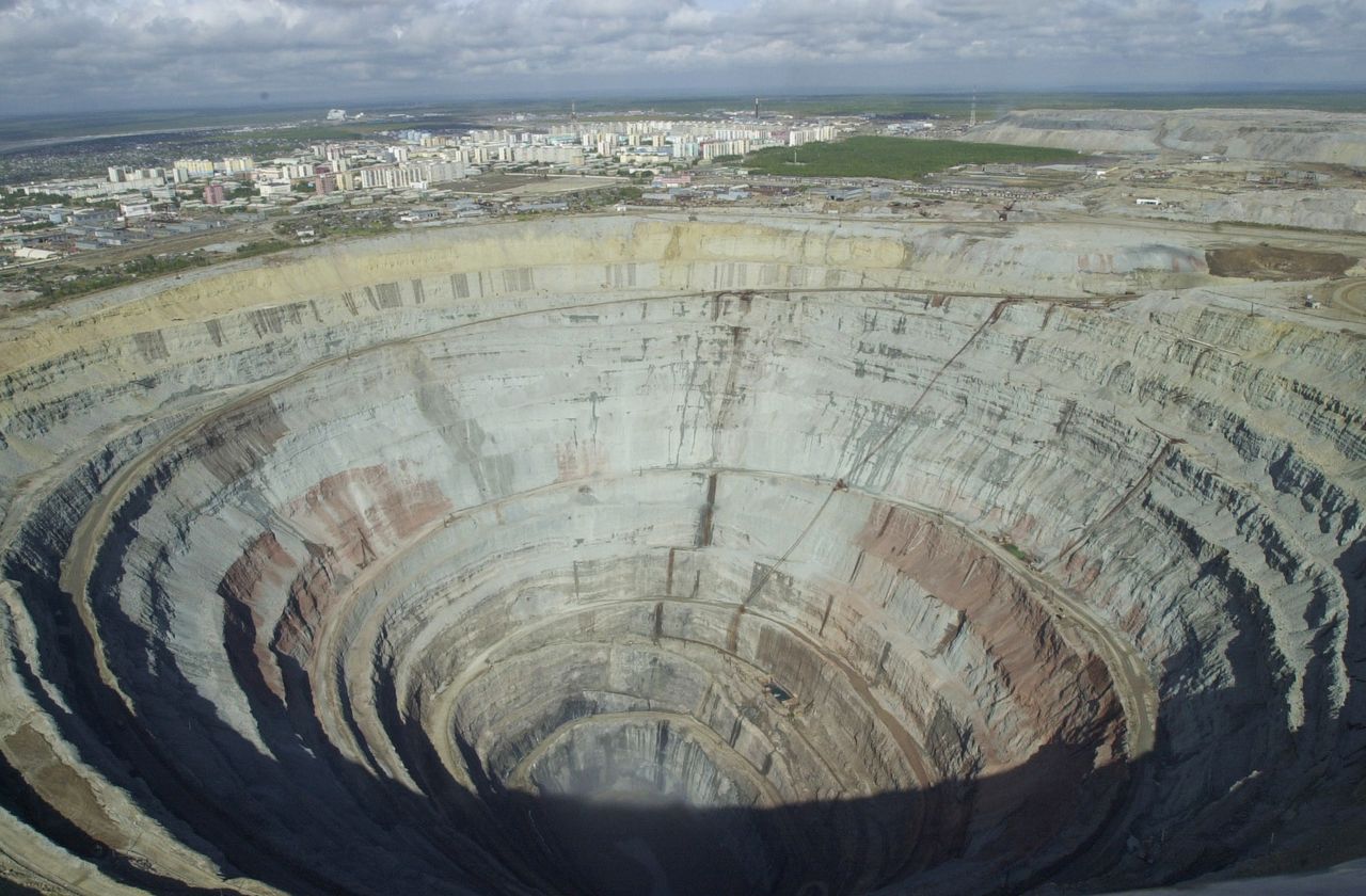 Kopalnia diamentów w Rosji - zdjęcie ilustracyjne