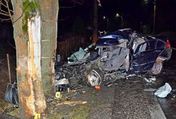 BMW roztrzaskało się na drzewie. Nie żyje 28-latek