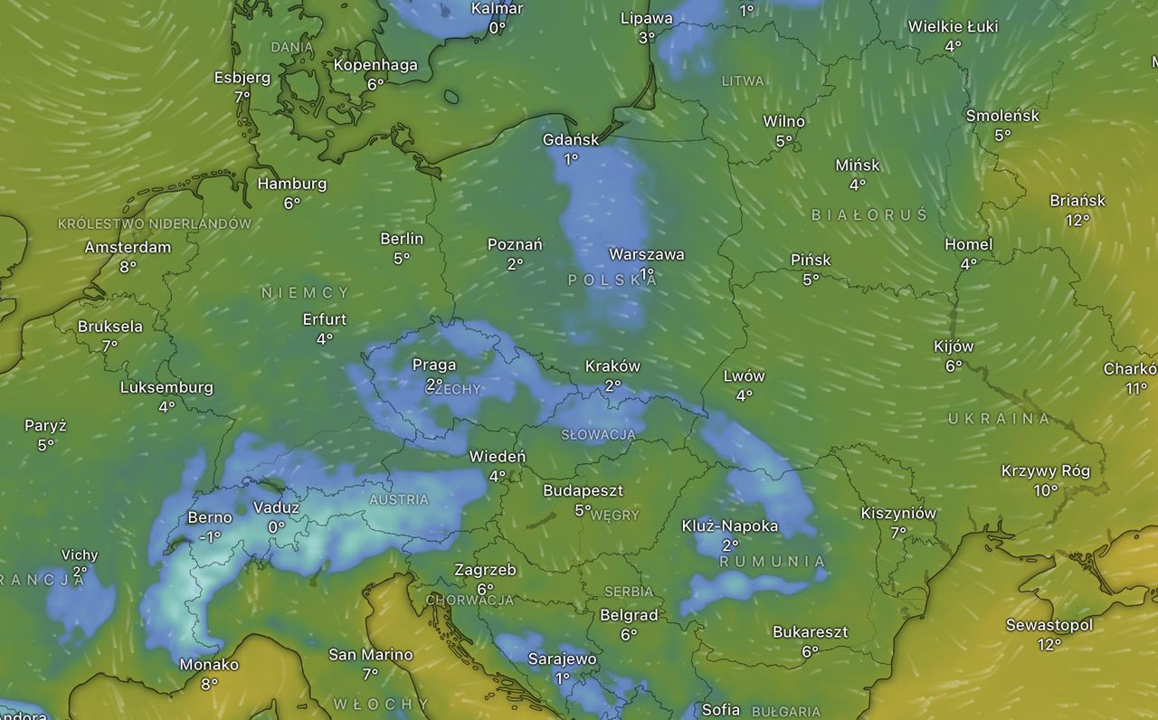 Temperatura będzie spadać do końca tygodnia. Prognozowana pogoda na piątkowy wieczór