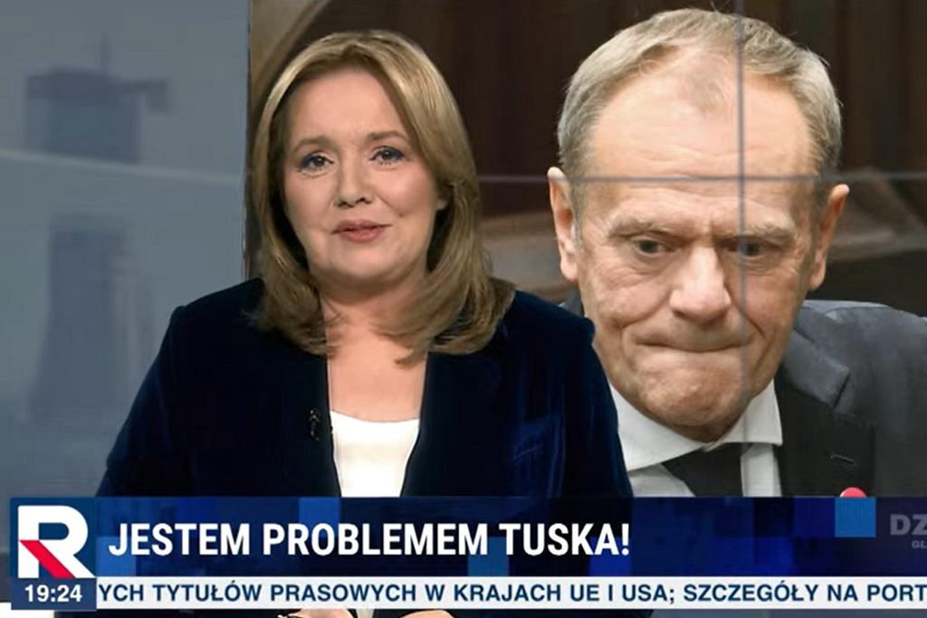 Danuta Holecka przywołuje w TV Republika prześmiewczą akcję szydzącą z Donalda Tuska