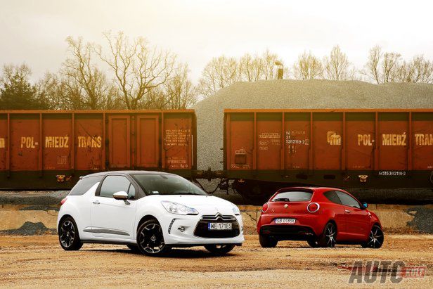 Citroën DS3 1,6 THP Sport Chic vs Alfa Romeo MiTo Quadrifoglio Verde - wybuchowa para [test autokult.pl]