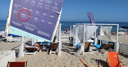 Loża na plaży jak nocleg dla 3 osób. Kolejny przejaw drożyzny nad morzem