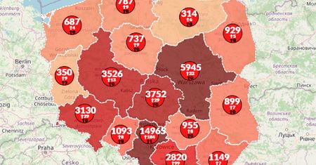 Koronawirus w Polsce. Rośnie liczba dobowych zachorowań [Aktualna mapa zakażeń]
