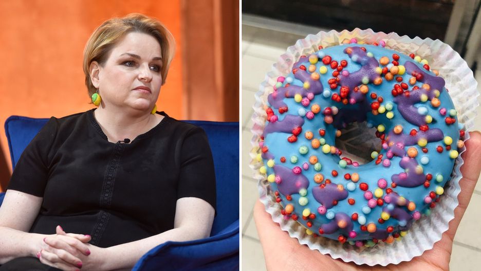 Katarzyna Bosacka analizuje skład pączków Ekipy