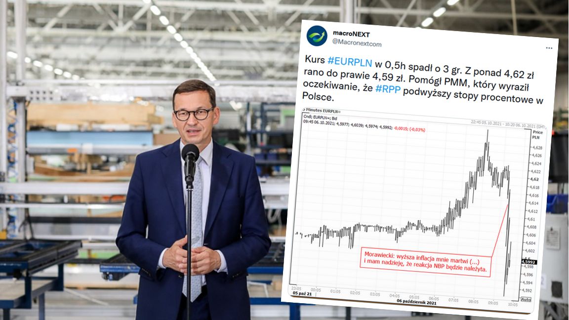 Słowa premiera Mateusza Morawieckiego odbiły się na kursach walut