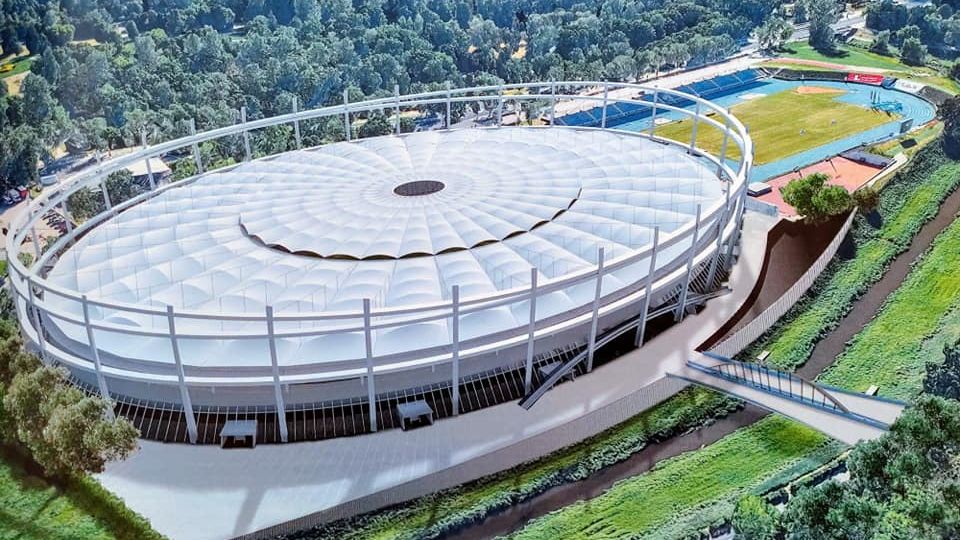 Wizualizacja nowego stadionu żużlowego przy ul. Krochmalnej w Lublinie