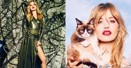 Georgia May Jagger pozuje z... Grumpy Catem