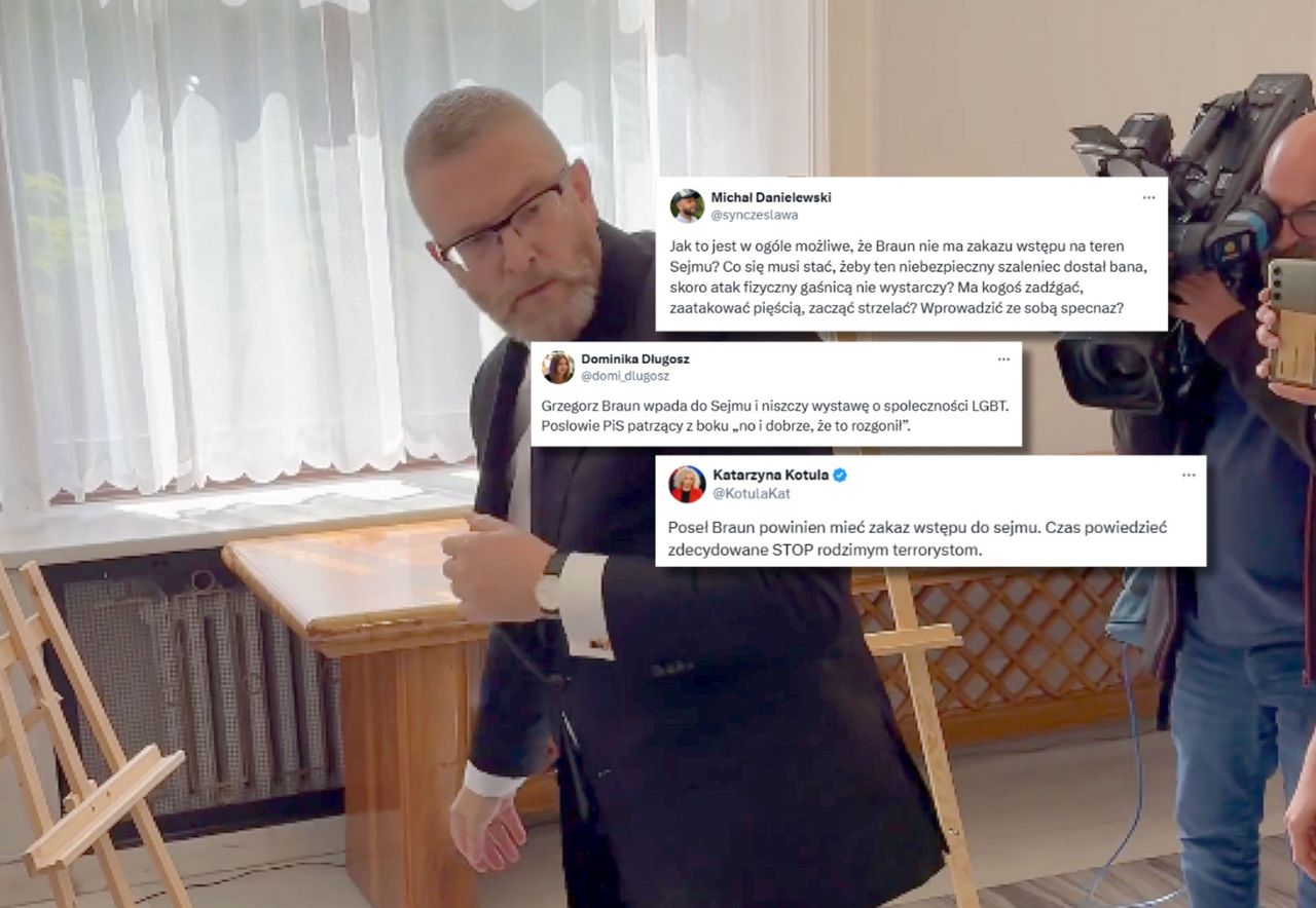 "Najpotężniejszy człowiek w Sejmie". Lawina komentarzy po zachowaniu Brauna
