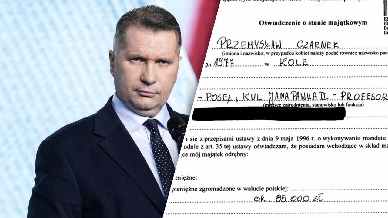 Majątek Przemysława Czarnka. Tyle pożyczył z Sejmu