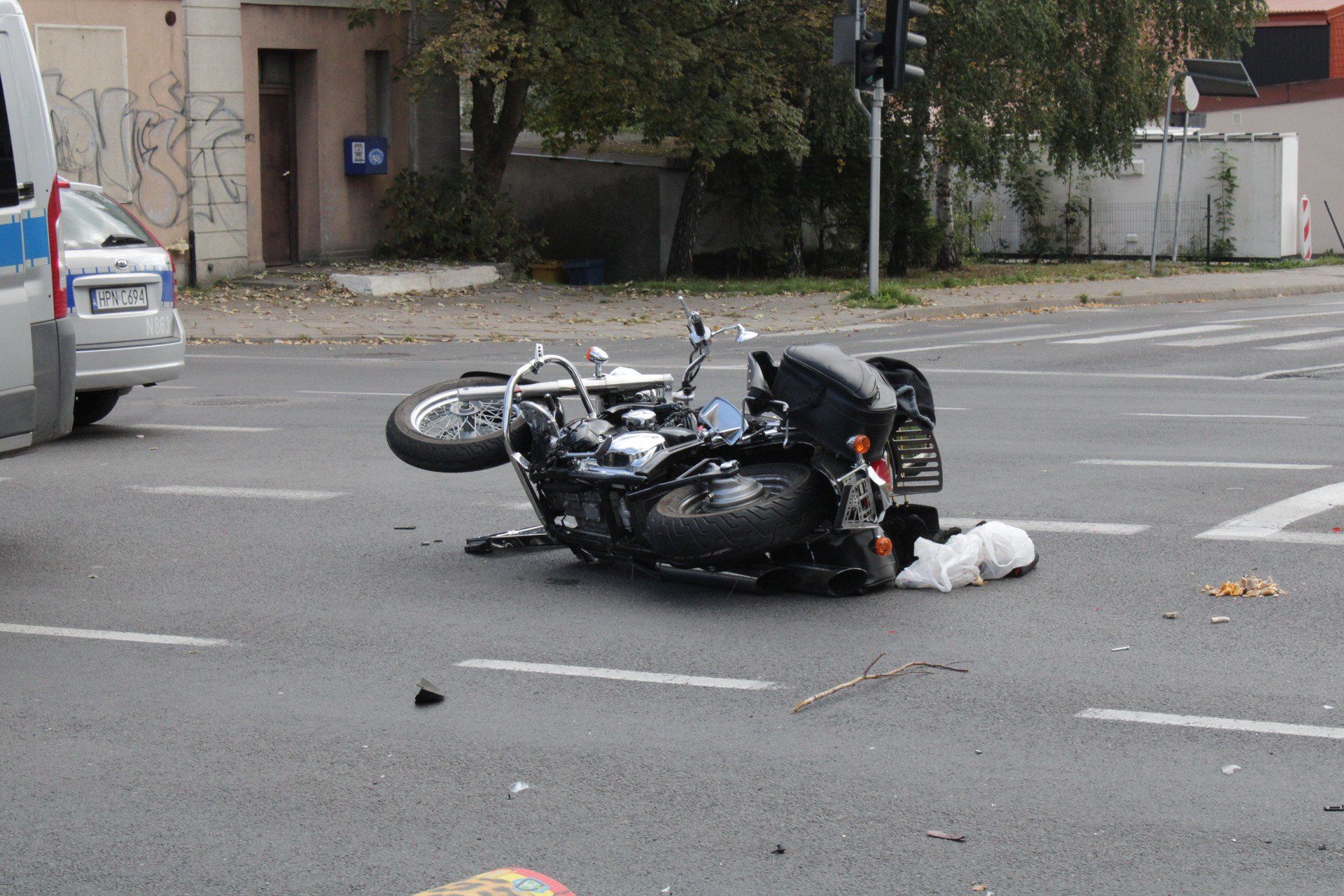 Wypadek na skrzyżowaniu ulic Szczecińskiej i Kossaka.