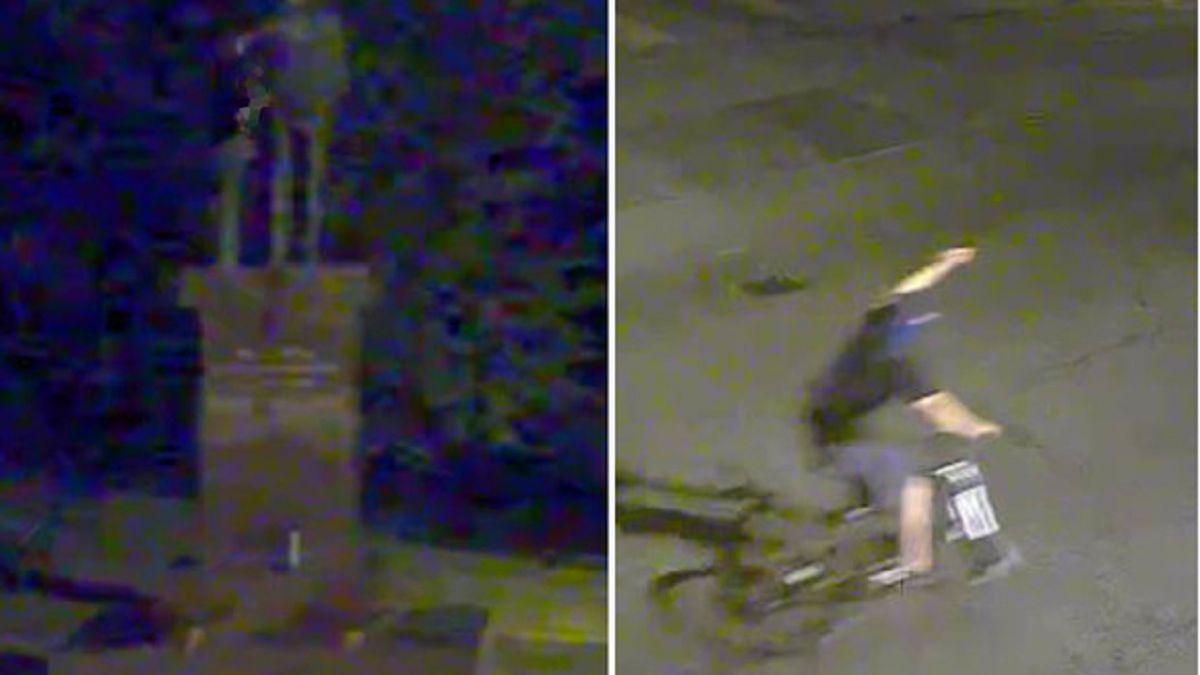 Pomalowany pomnik Lecha Kaczyńskiego 