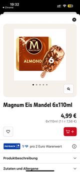 Cena lodów Magnum w Niemczech