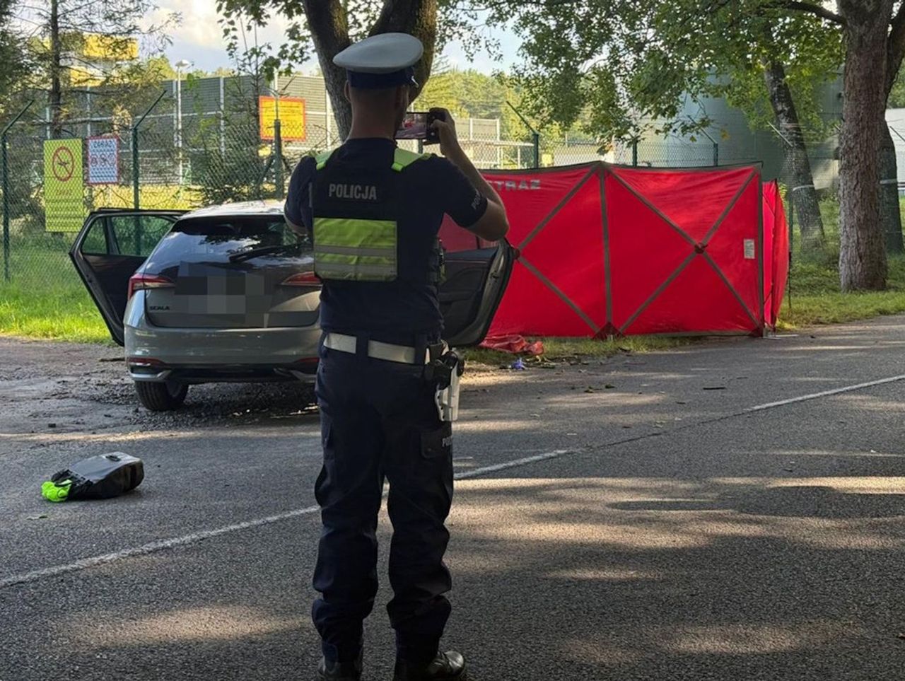 Słupsk: Tragiczny wypadek na ul. Arciszewskiego. Nie żyje rowerzysta