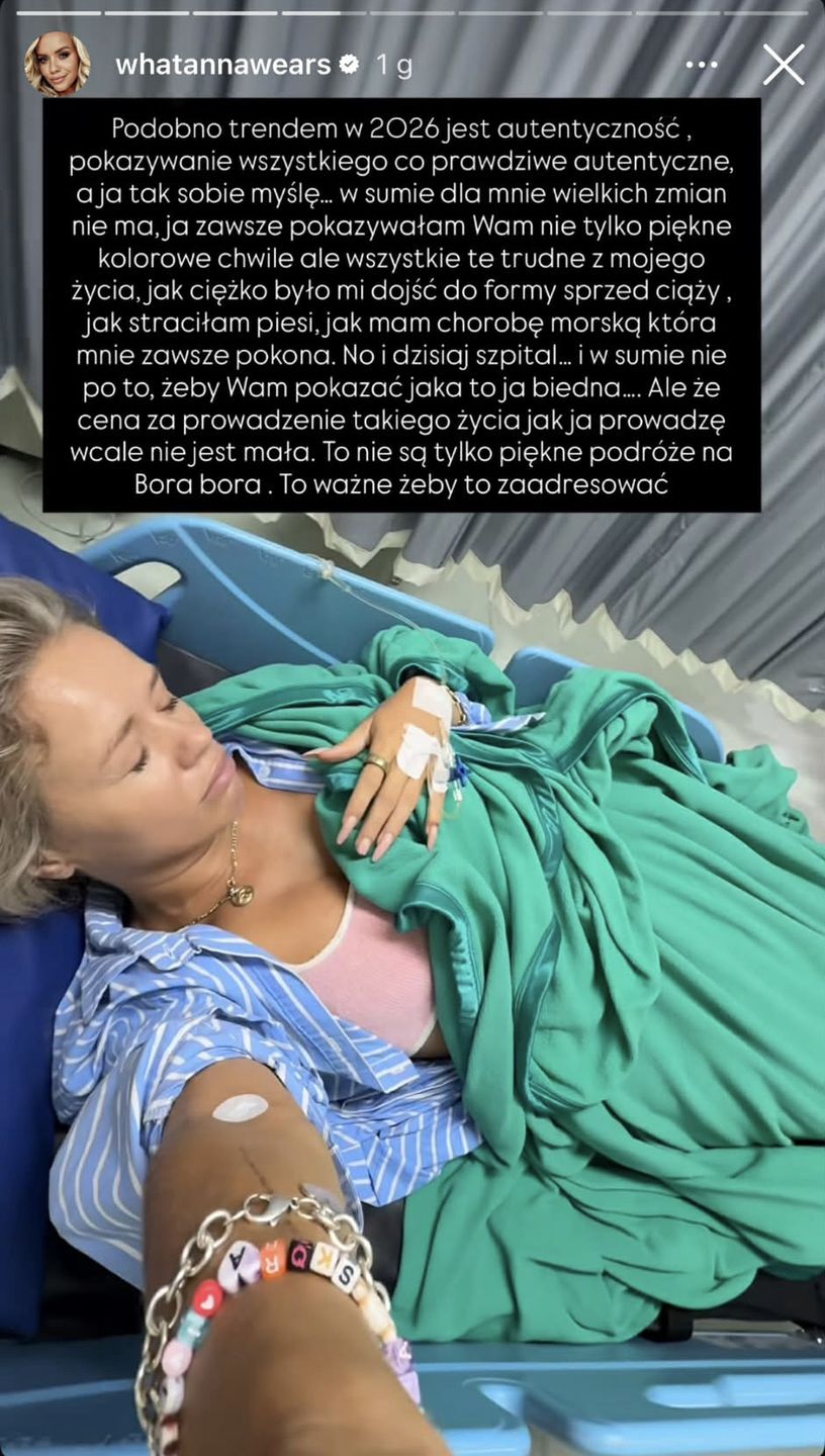 Anna Skura w szpitalu