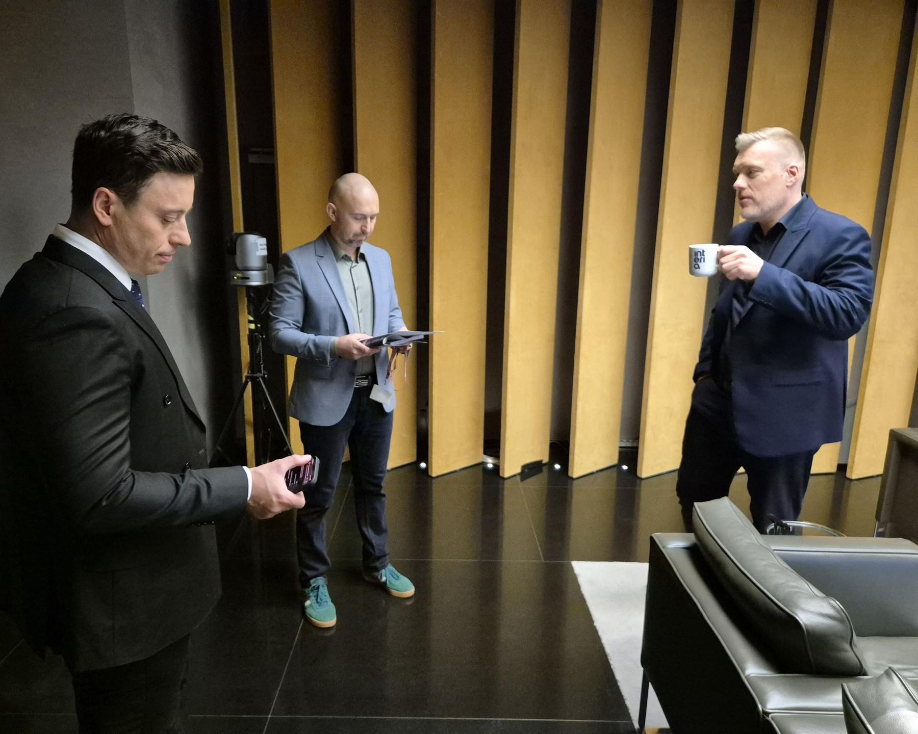 Tuż przed nagraniem "Politycznego WF-u z Gościem"