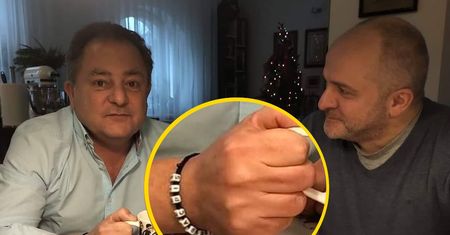 Myślał, że nikt nie zauważy? Literki układają się w wymowny napis