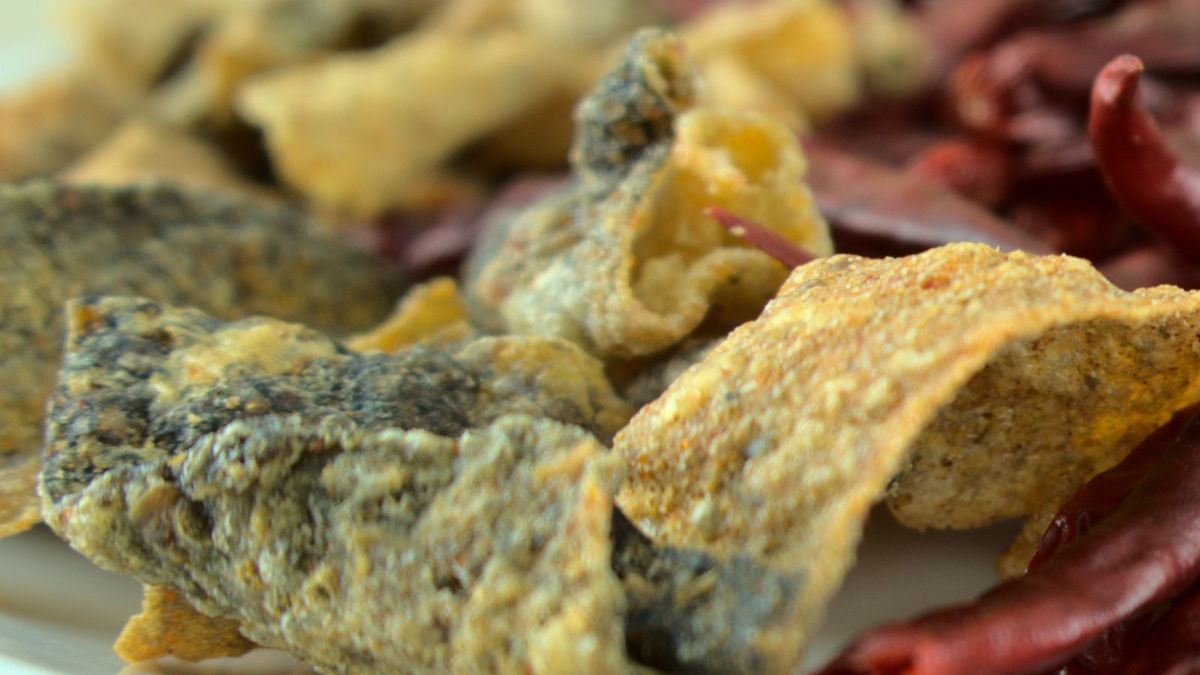 Przyprawa ze skóry ryb