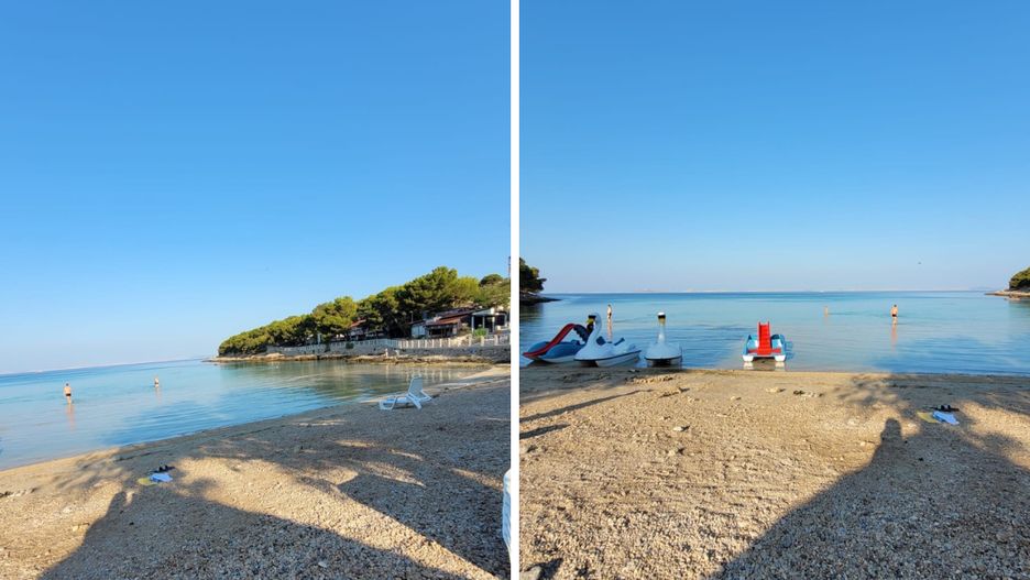 Pusta chorwacka plaża