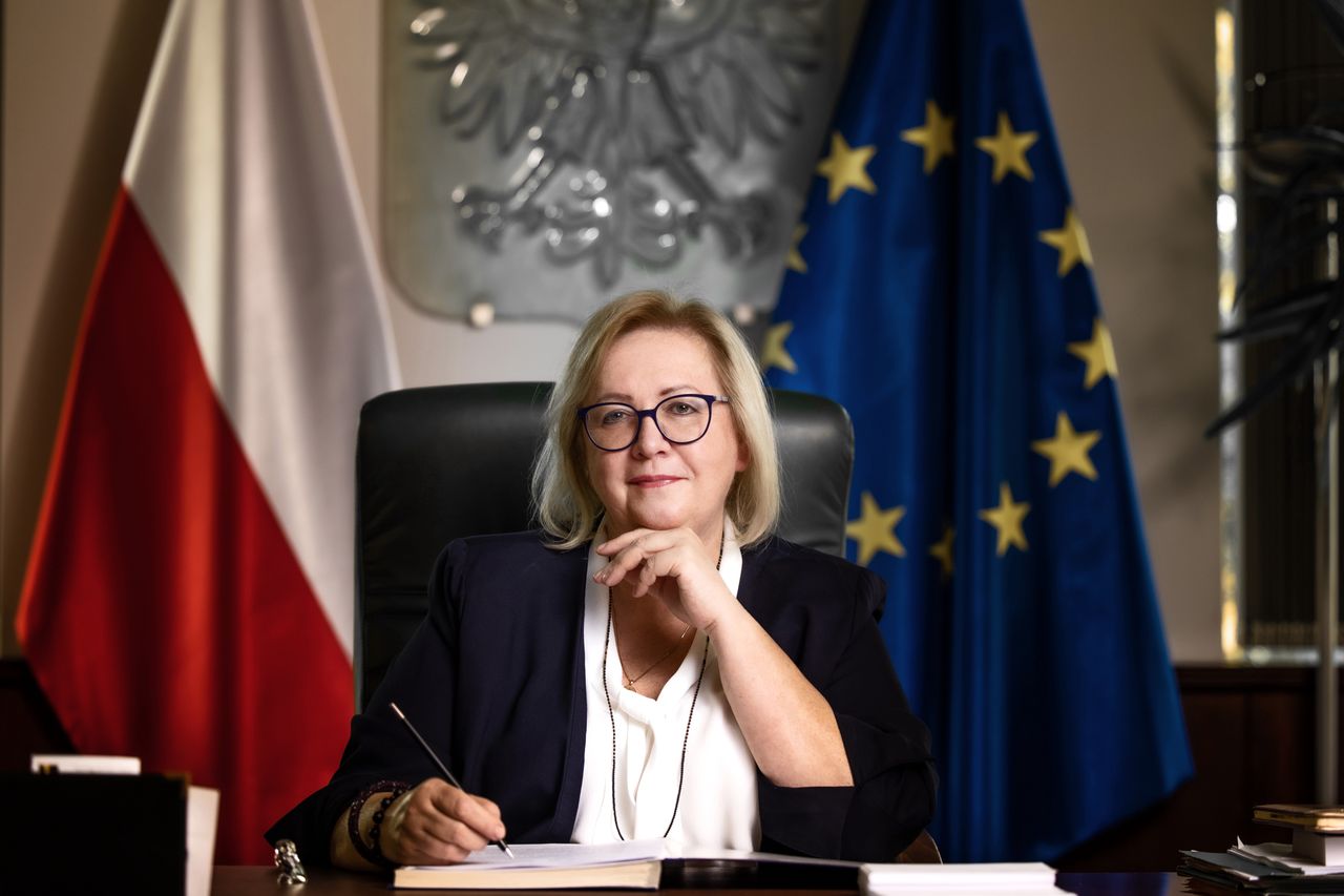 Małgorzata Manowska w fotelu pierwszego prezesa Sądu Najwyższego