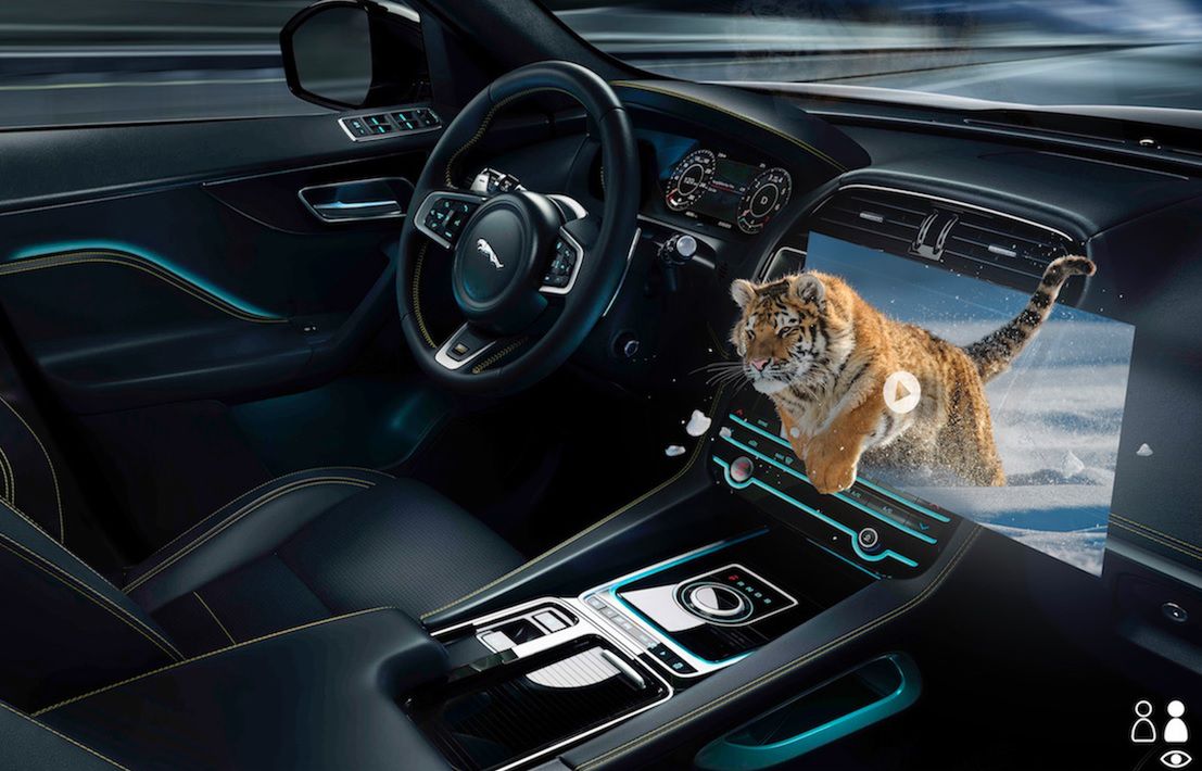 Jaguar Land Rover pracuje nad wyświetlaczami 3D w kabinie. Dla bezpieczeństwa i rozrywki