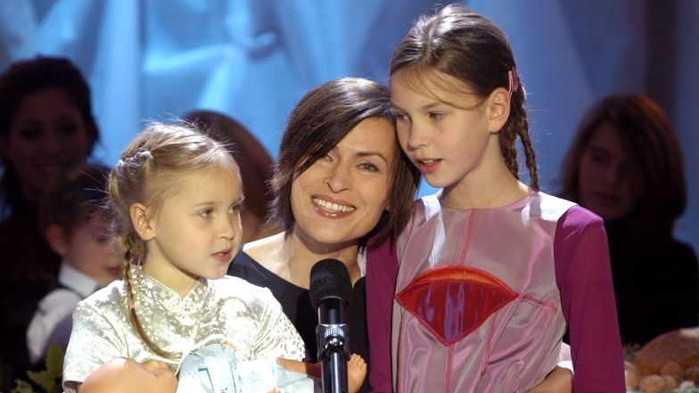 Danuta Stenka z córkami