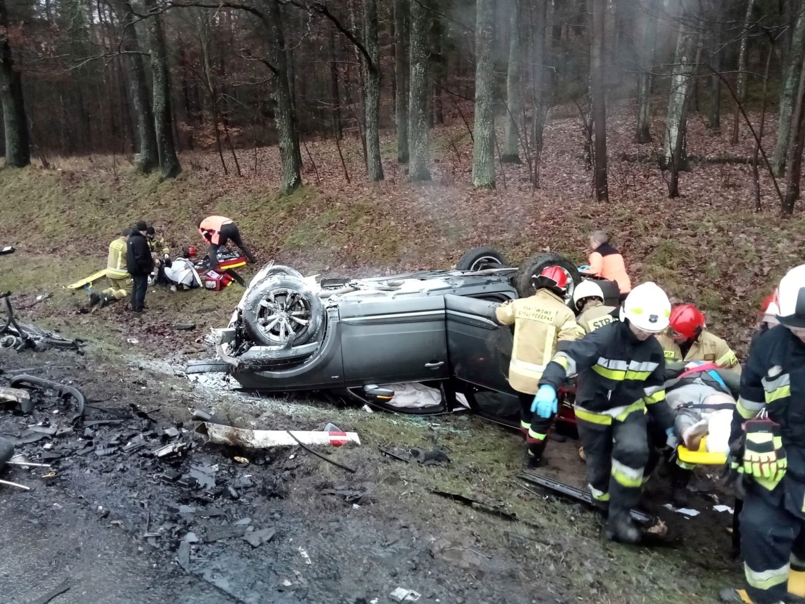Wypadek w Leśnicach