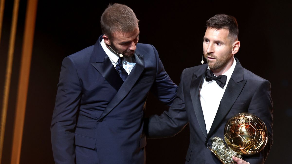 Na zdjęciu od lewej: David Beckham i Leo Messi. 