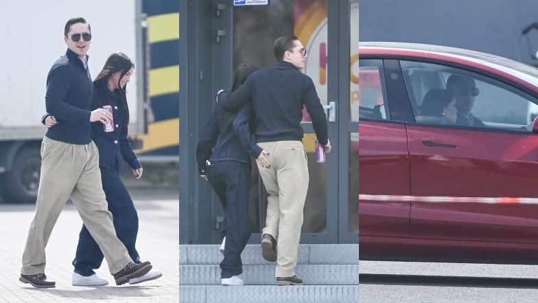 TYLKO NA PUDELKU. Zakochani Natsu i Wojtek Kucina wybrali się do "Halo tu Polsat". Po nagraniach odjechali luksusową Teslą (ZDJĘCIA)