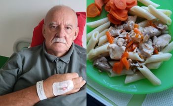 Pokazał, co dostał do jedzenia w szpitalu. Dziennikarz zdegustowany