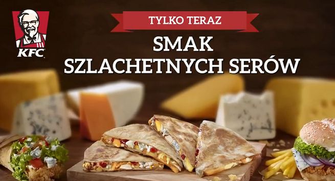 KFC reklamuje „smak szlachetnych serów” (wideo)