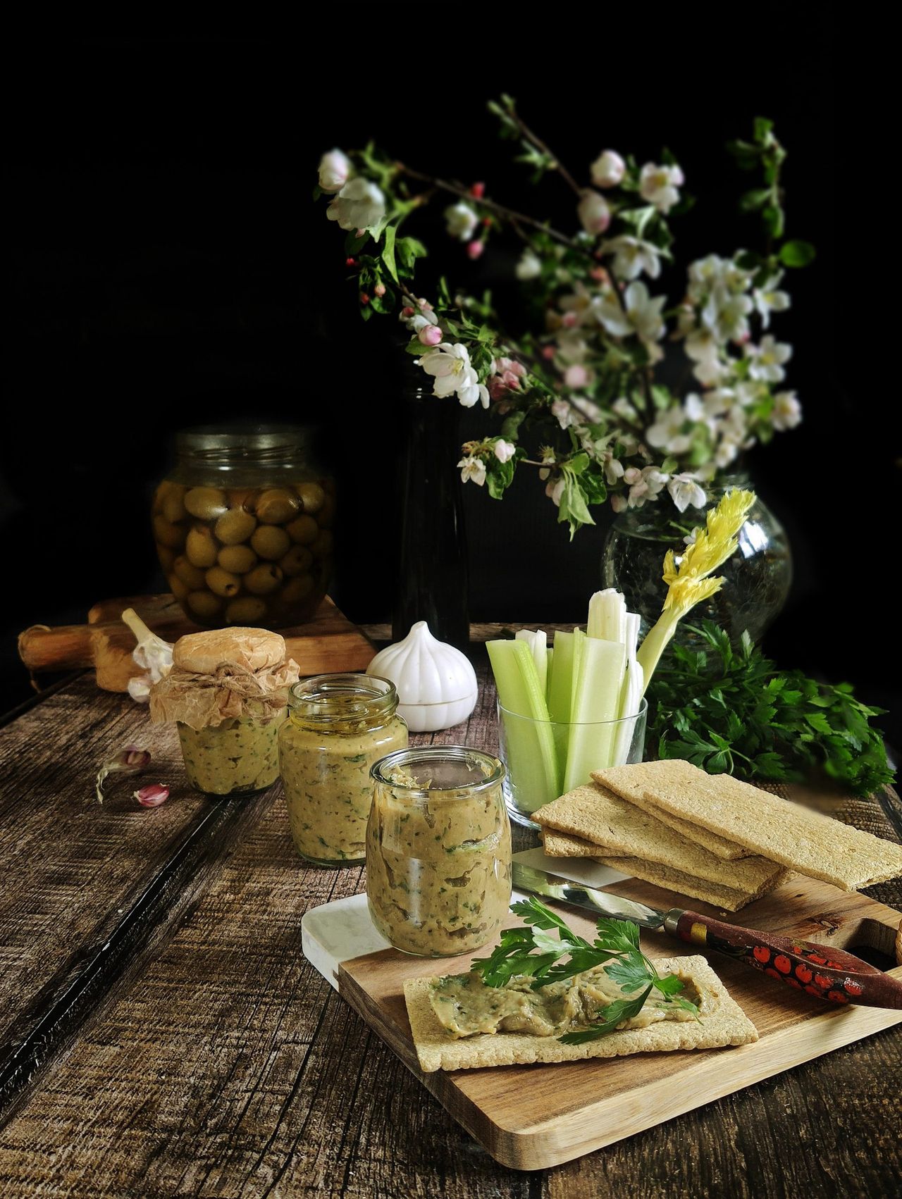 Pasta z pieczonego bakłażana