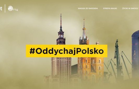 „Oddychaj Polsko” - Onet promuje raport o jakości powietrza w kraju