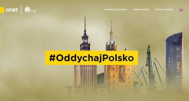 „Oddychaj Polsko” - Onet promuje raport o jakości powietrza w kraju